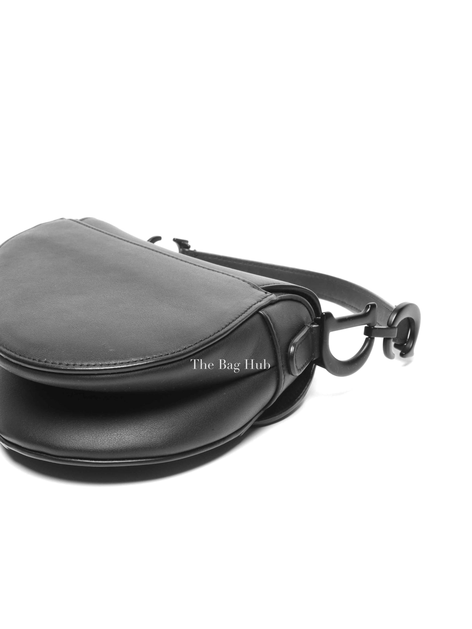 Dior Black Ultra Matte Calfskin Mini Saddle Bag