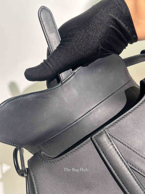 Dior Black Ultra Matte Calfskin Mini Saddle Bag