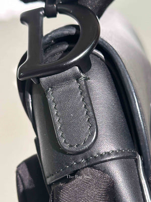 Dior Black Ultra Matte Calfskin Mini Saddle Bag