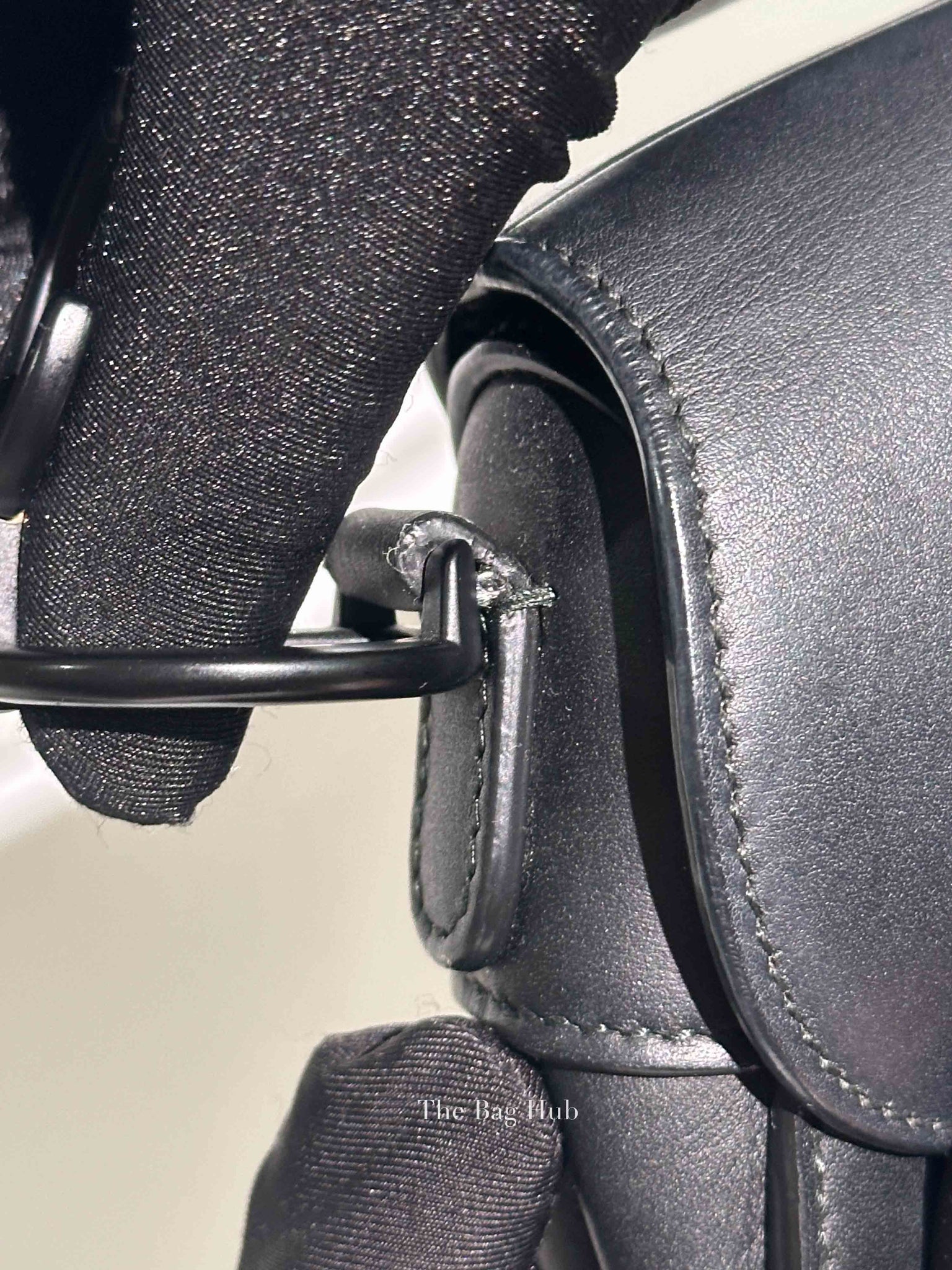 Dior Black Ultra Matte Calfskin Mini Saddle Bag