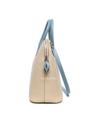 Hermes Vanille/Bleu Jean Swift Bolide 35 Bag