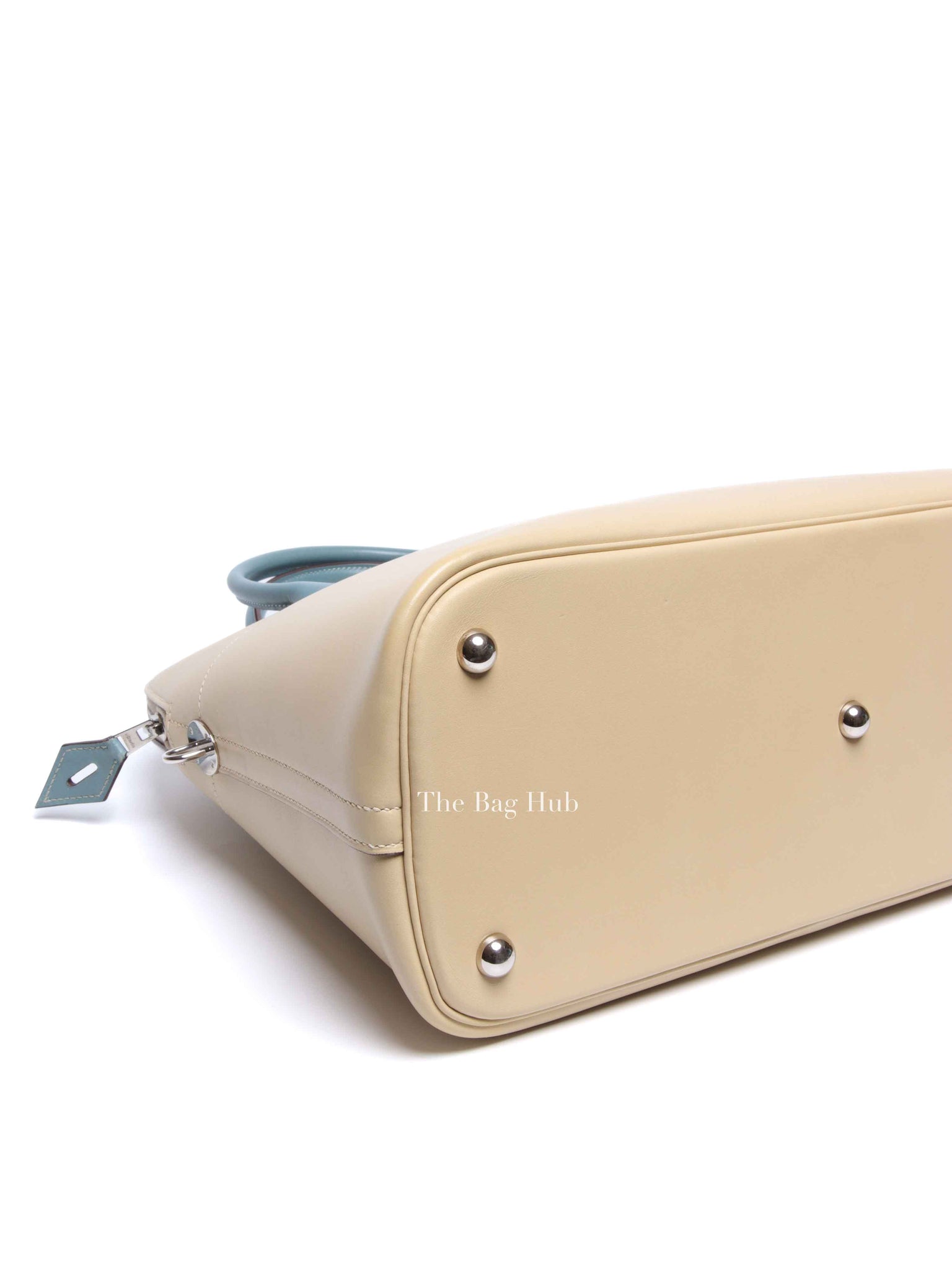 Hermes Vanille/Bleu Jean Swift Bolide 35 Bag