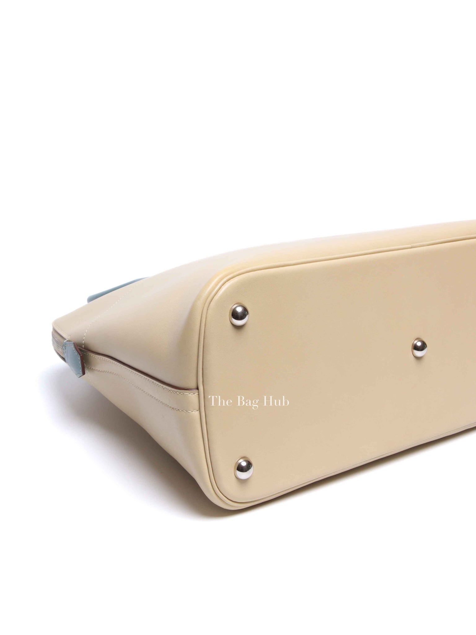 Hermes Vanille/Bleu Jean Swift Bolide 35 Bag