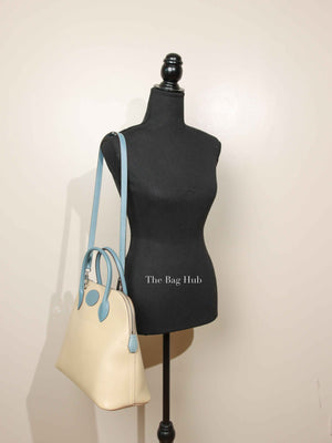 Hermes Vanille/Bleu Jean Swift Bolide 35 Bag