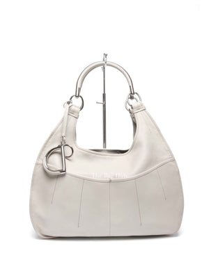 Dior Ivory Calfskin 61 Medium Tote Bag