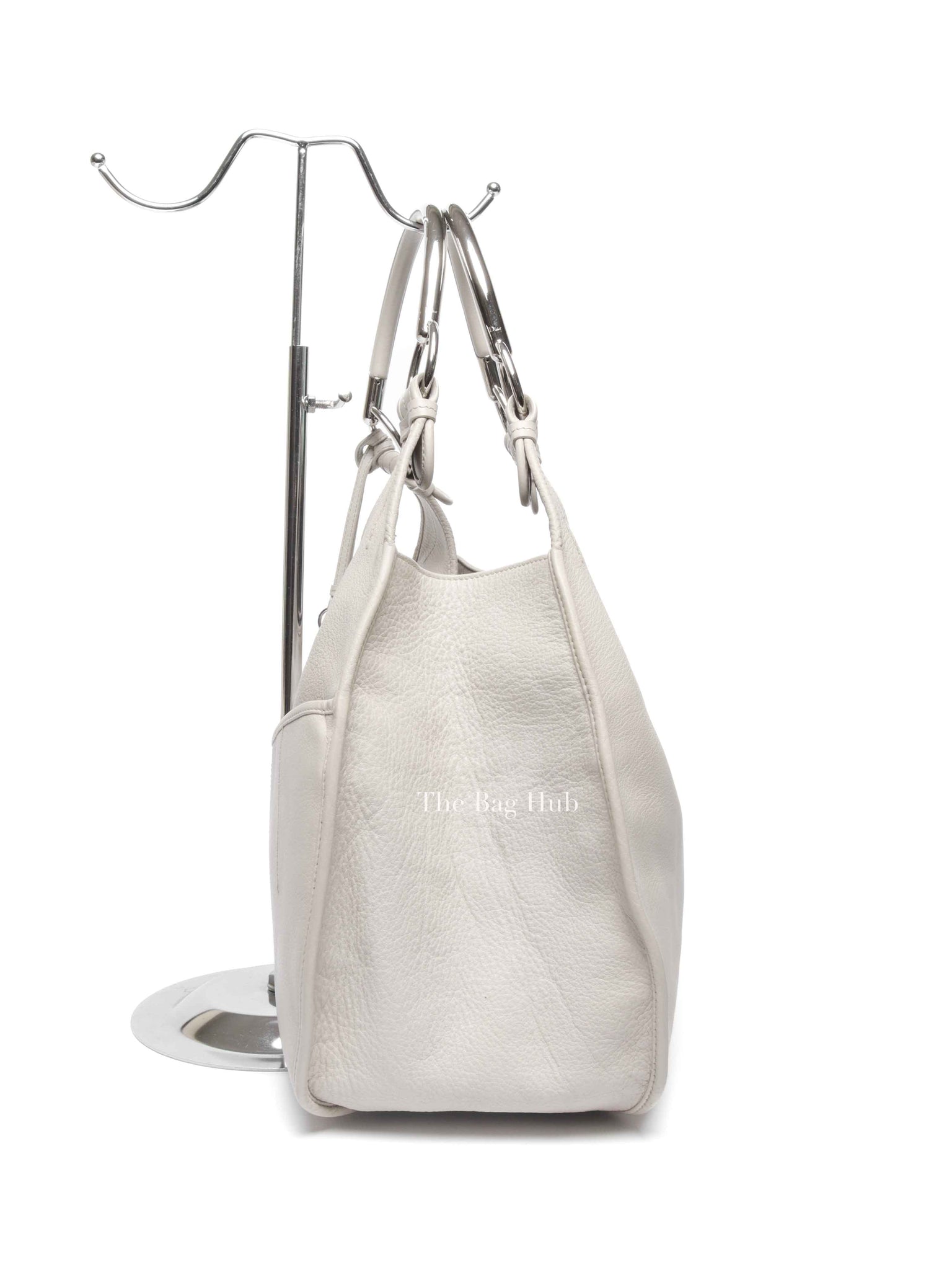 Dior Ivory Calfskin 61 Medium Tote Bag