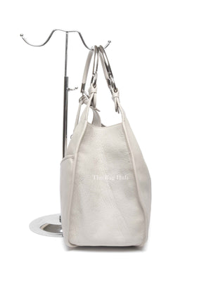 Dior Ivory Calfskin 61 Medium Tote Bag