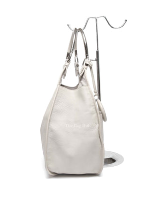 Dior Ivory Calfskin 61 Medium Tote Bag