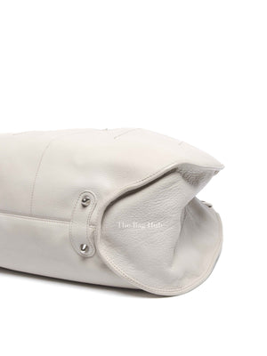 Dior Ivory Calfskin 61 Medium Tote Bag