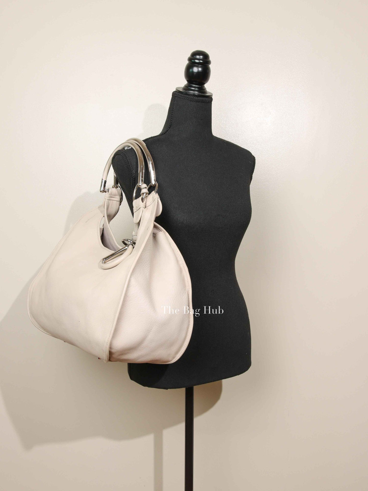 Dior Ivory Calfskin 61 Medium Tote Bag