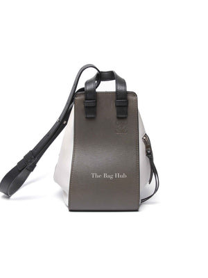 Loewe Khaki Green/Black/Soft White Calfskin Small Hammock Bag