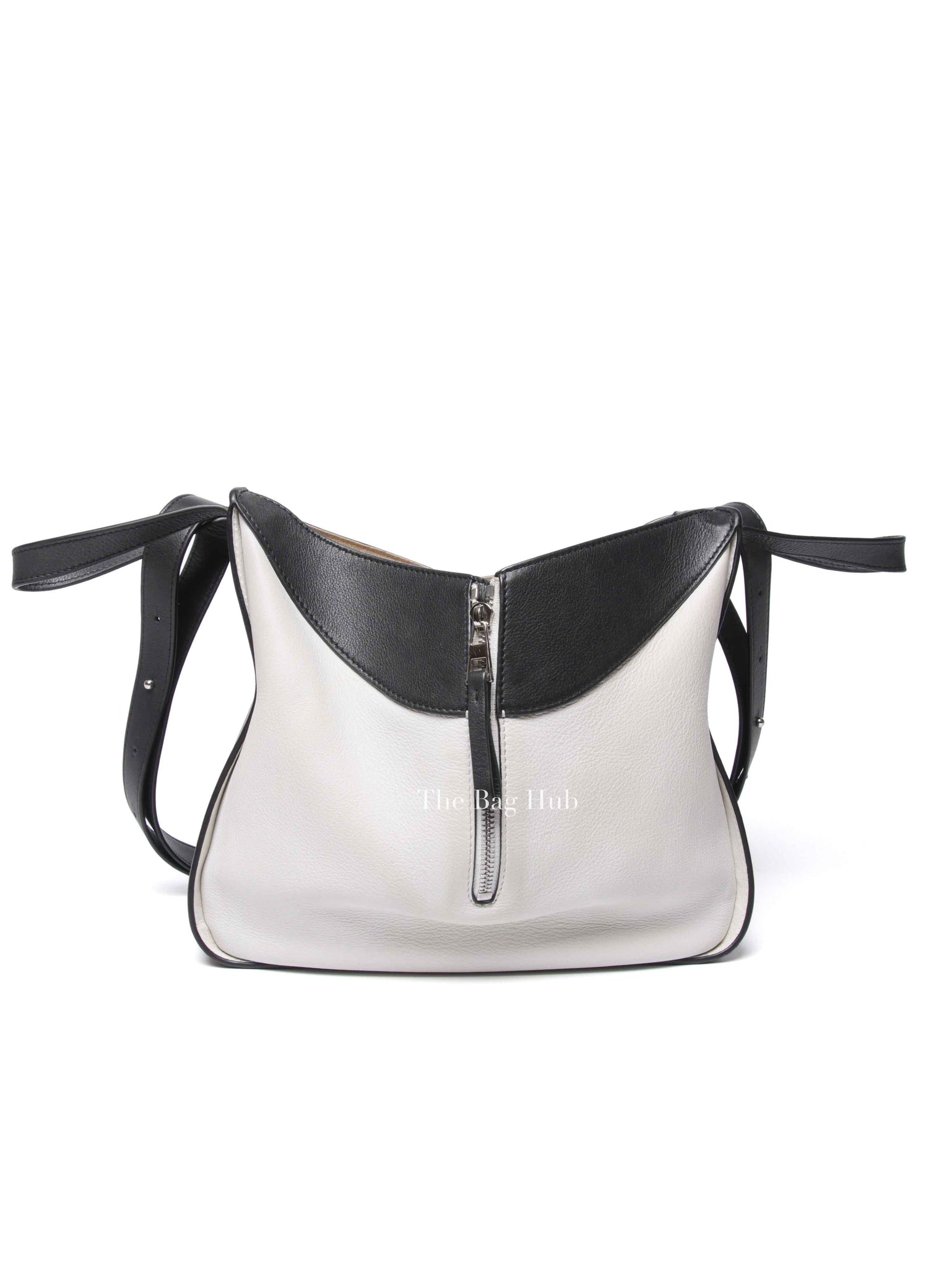 Loewe Khaki Green/Black/Soft White Calfskin Small Hammock Bag