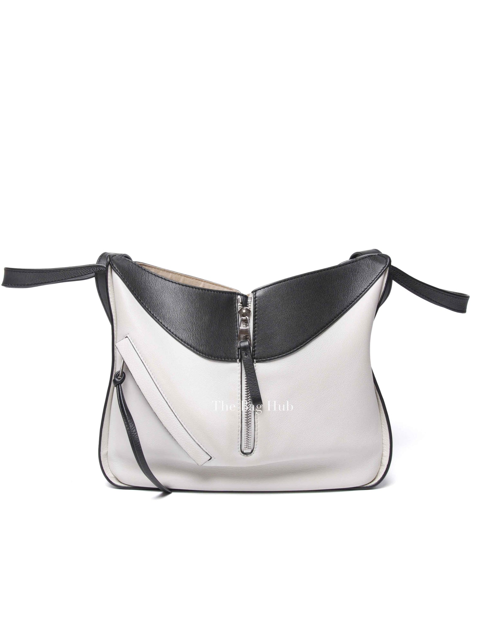 Loewe Khaki Green/Black/Soft White Calfskin Small Hammock Bag