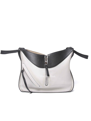 Loewe Khaki Green/Black/Soft White Calfskin Small Hammock Bag