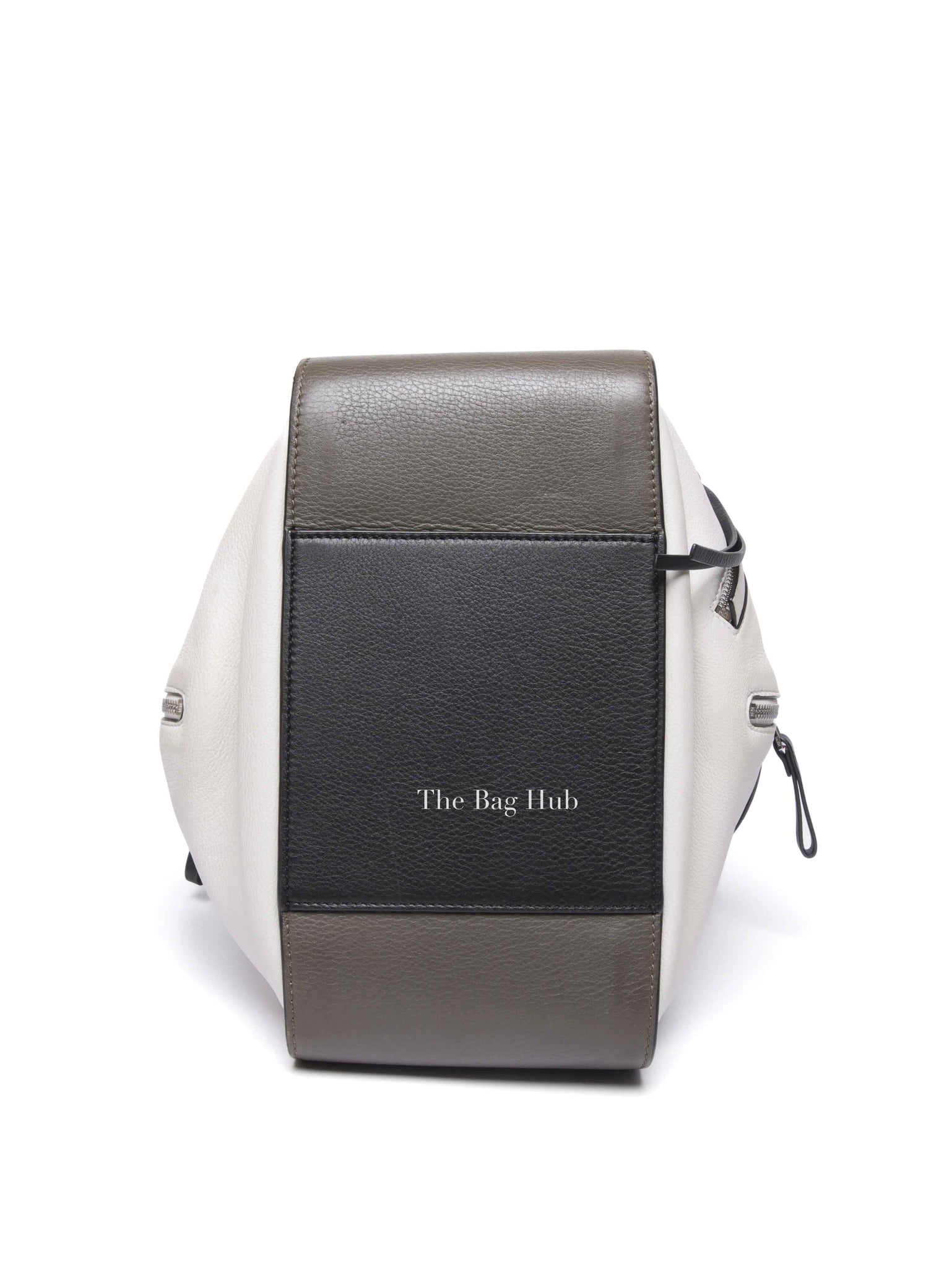 Loewe Khaki Green/Black/Soft White Calfskin Small Hammock Bag