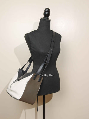 Loewe Khaki Green/Black/Soft White Calfskin Small Hammock Bag