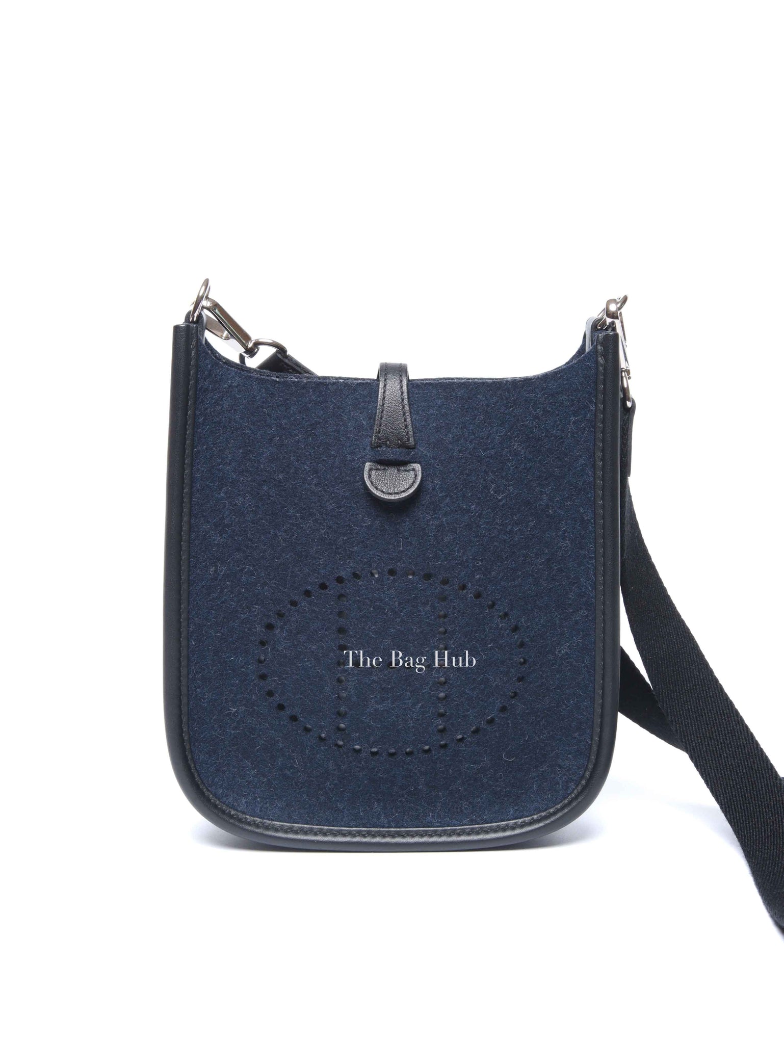Hermes Bleu Nuit/Black Swift Sangle Wooly Evelyne TPM Bag