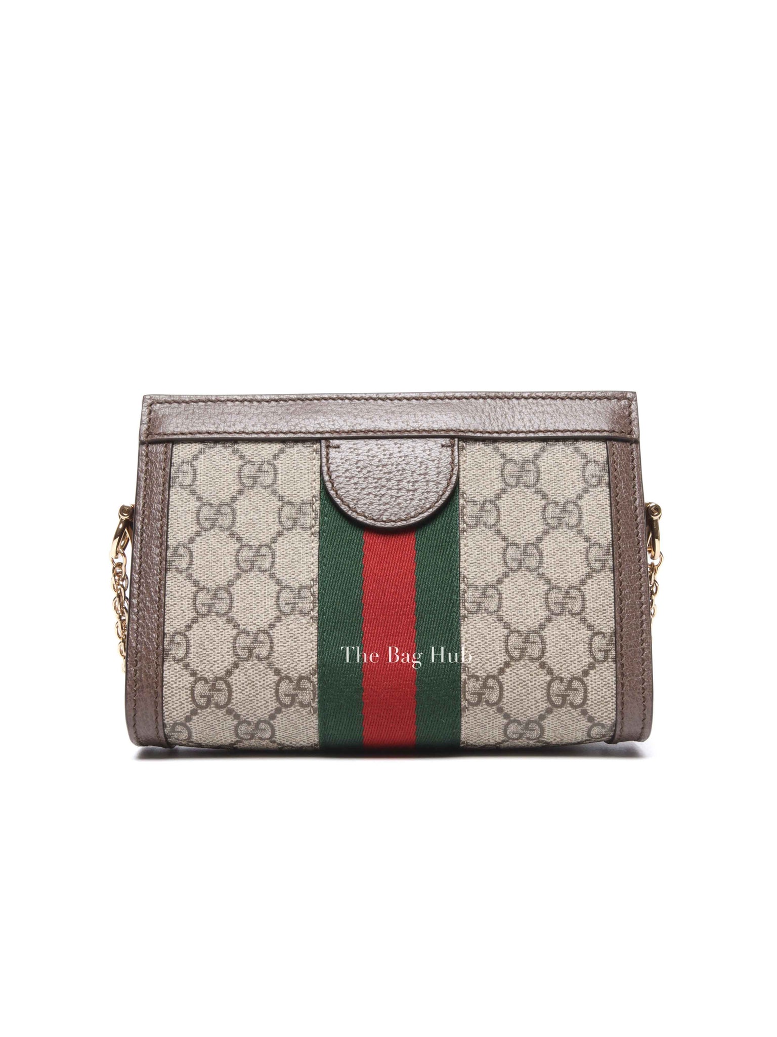 Gucci Brown GG Supreme Canvas Ophidia Mini Shoulder Bag