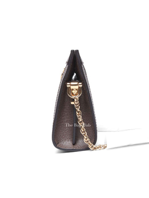 Gucci Brown GG Supreme Canvas Ophidia Mini Shoulder Bag