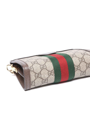 Gucci Brown GG Supreme Canvas Ophidia Mini Shoulder Bag
