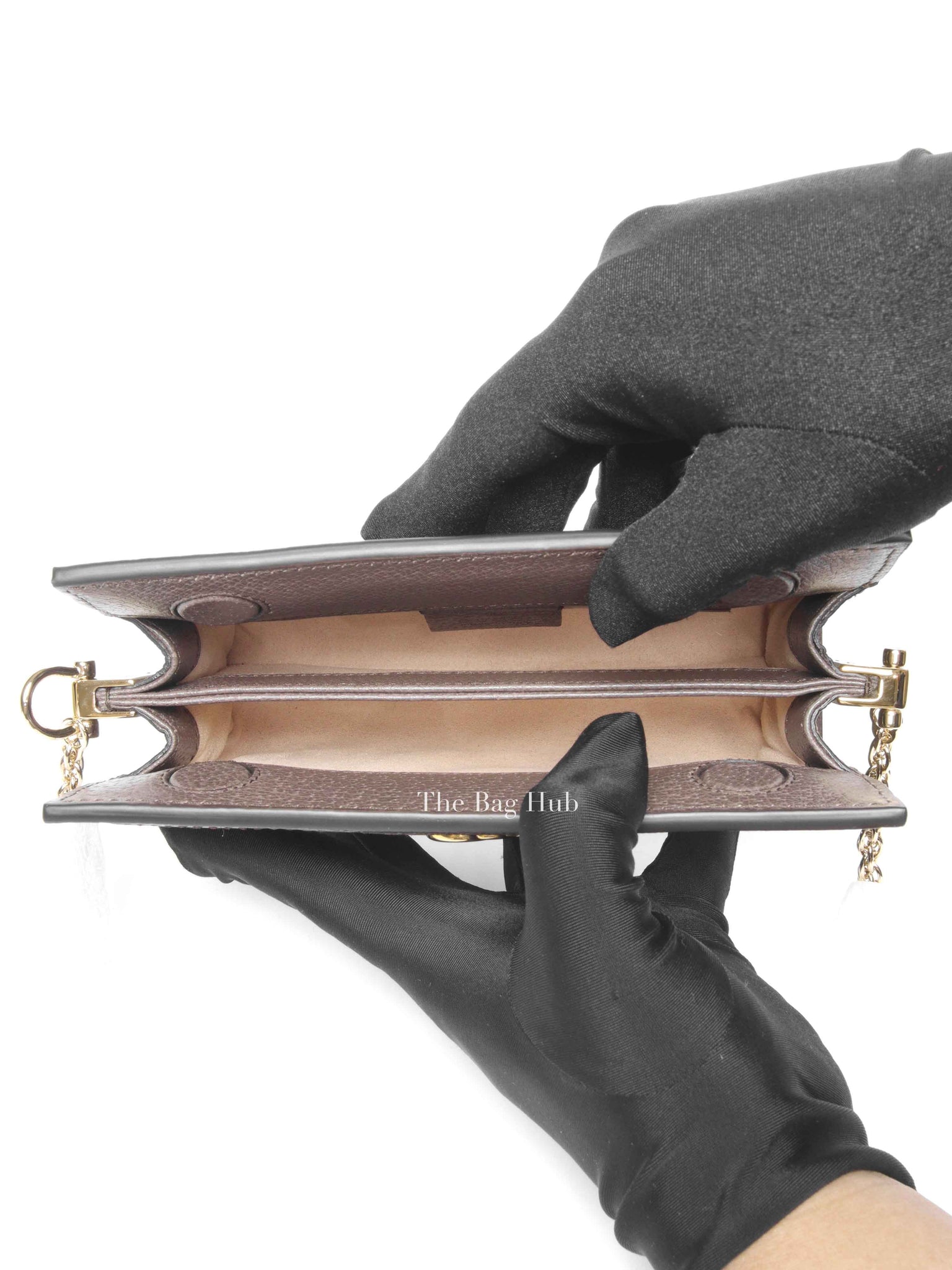 Gucci Brown GG Supreme Canvas Ophidia Mini Shoulder Bag