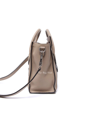 Celine Beige Drummed Calfskin Nano Luggage Bag