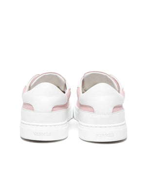 Hermes Framboise/Blanc Canvas Day Sneakers Size 38.5 PHW