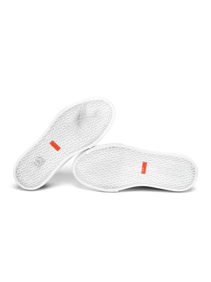 Hermes Prunoir/Blanc Leather Get Sneakers Size 38.5