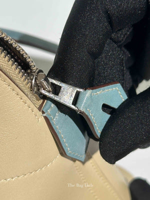 Hermes Vanille/Bleu Jean Swift Bolide 35 Bag