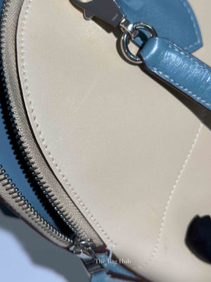 Hermes Vanille/Bleu Jean Swift Bolide 35 Bag