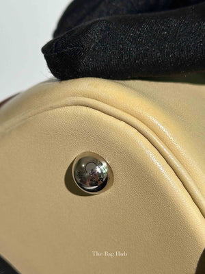 Hermes Vanille/Bleu Jean Swift Bolide 35 Bag