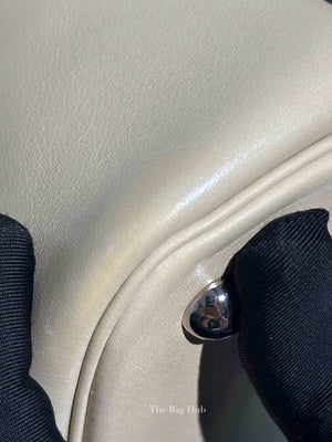 Hermes Vanille/Bleu Jean Swift Bolide 35 Bag