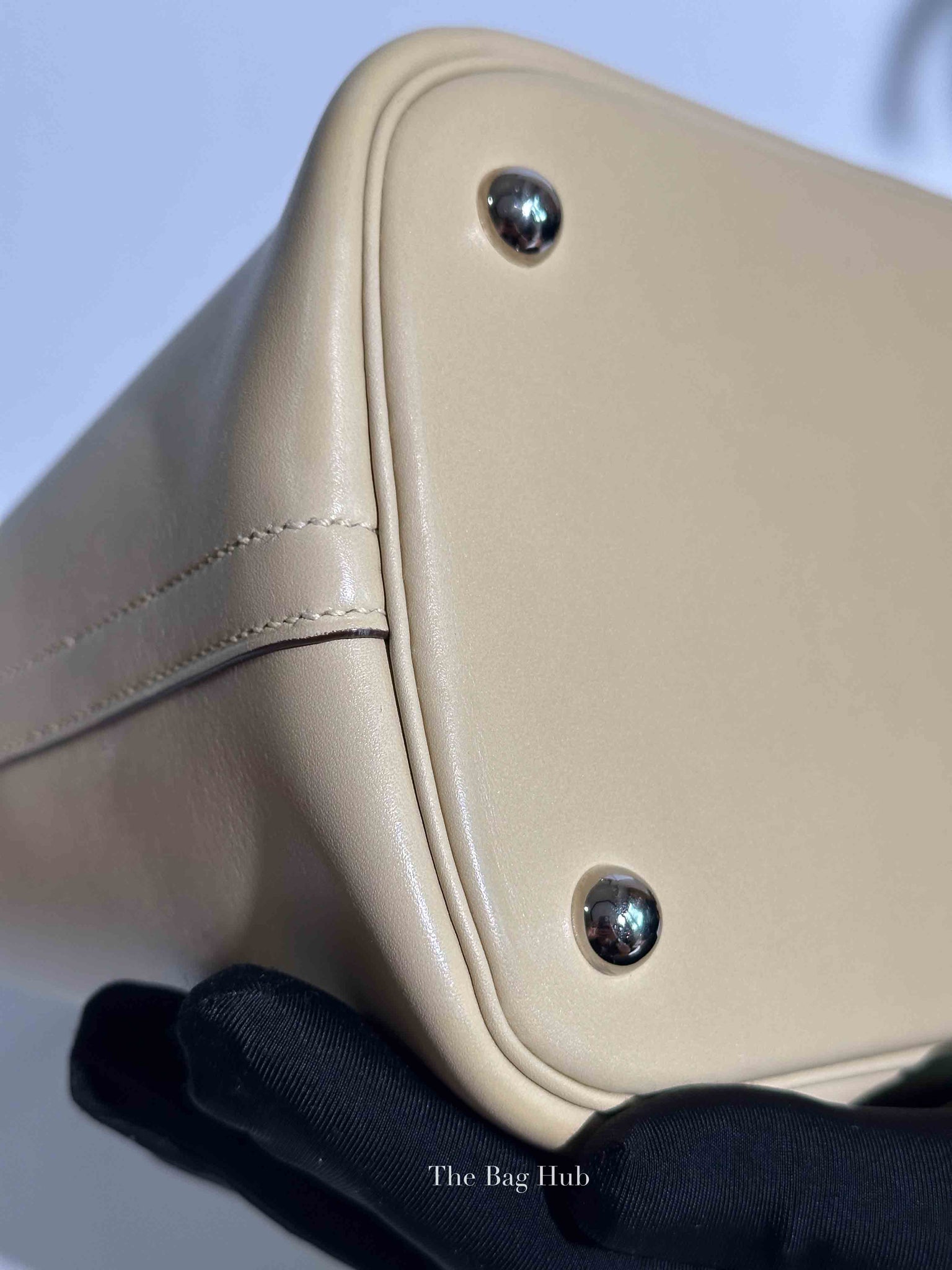 Hermes Vanille/Bleu Jean Swift Bolide 35 Bag