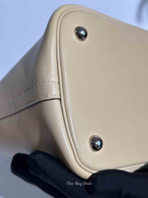 Hermes Vanille/Bleu Jean Swift Bolide 35 Bag
