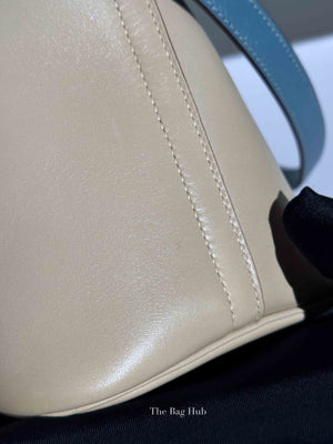 Hermes Vanille/Bleu Jean Swift Bolide 35 Bag
