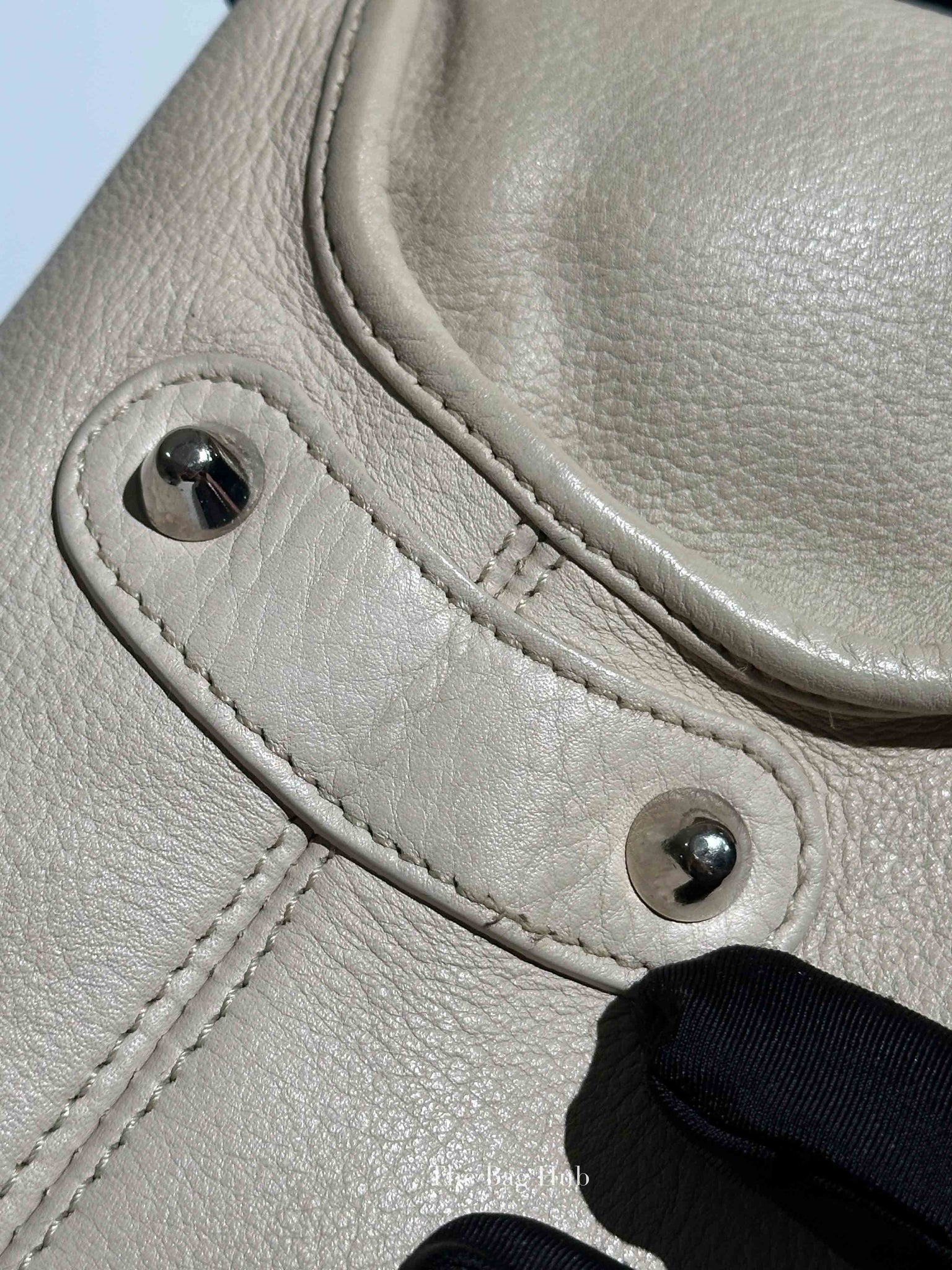 Dior Ivory Calfskin 61 Medium Tote Bag