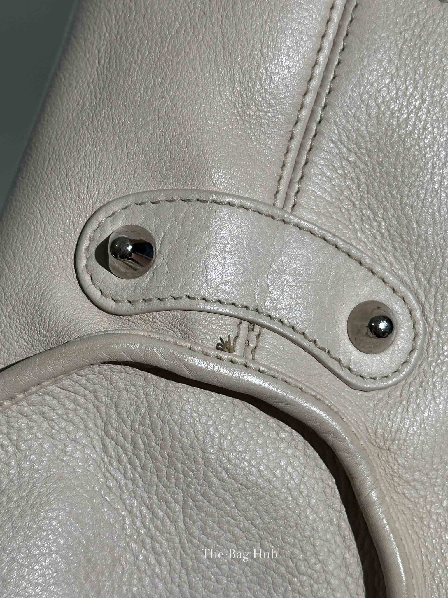 Dior Ivory Calfskin 61 Medium Tote Bag