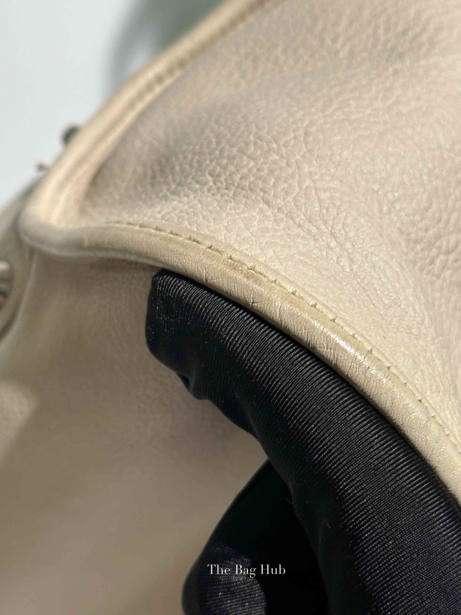 Dior Ivory Calfskin 61 Medium Tote Bag