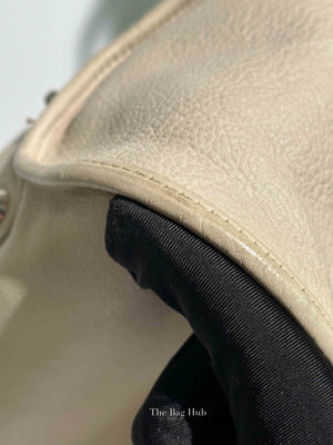Dior Ivory Calfskin 61 Medium Tote Bag