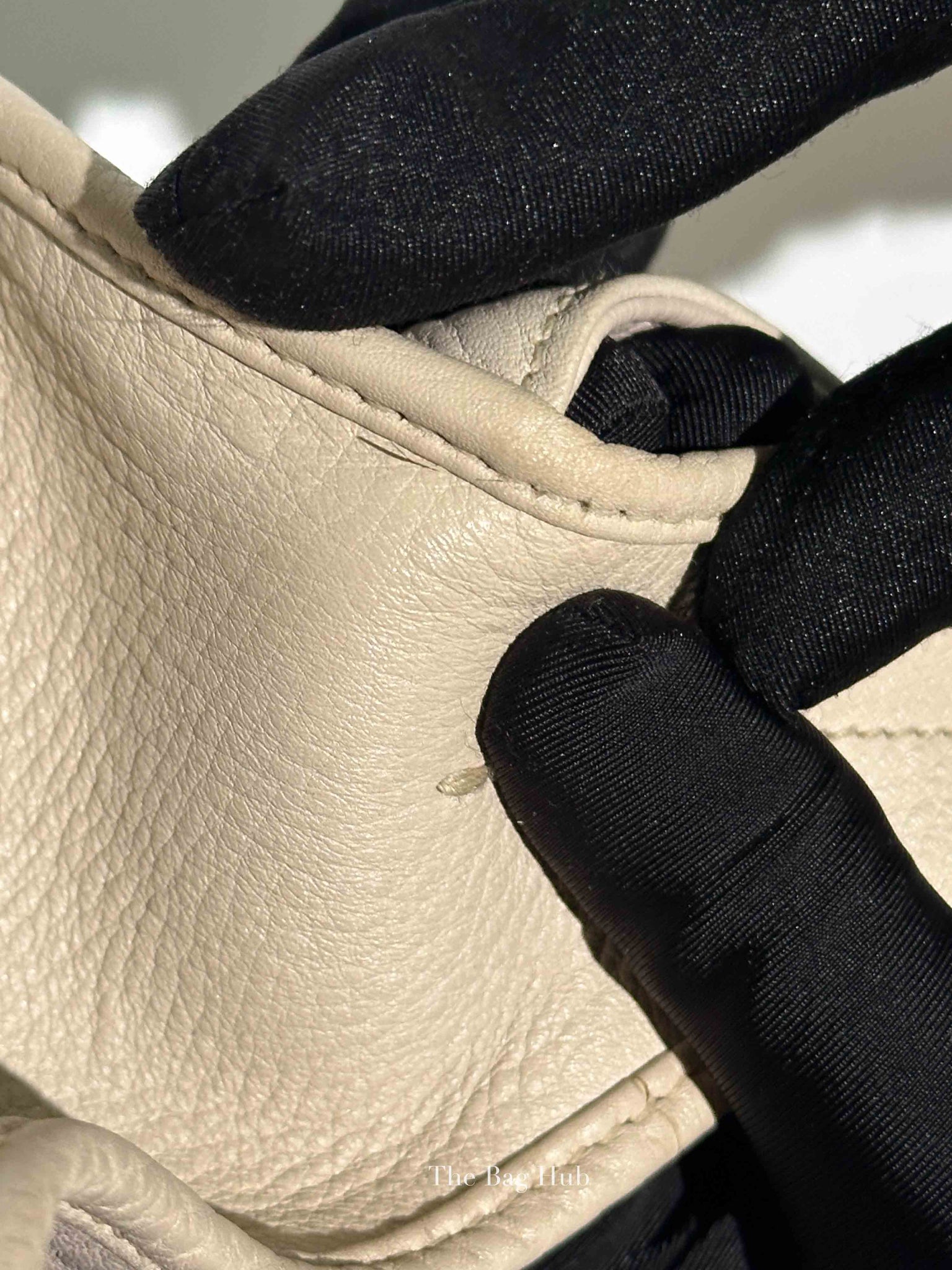Dior Ivory Calfskin 61 Medium Tote Bag