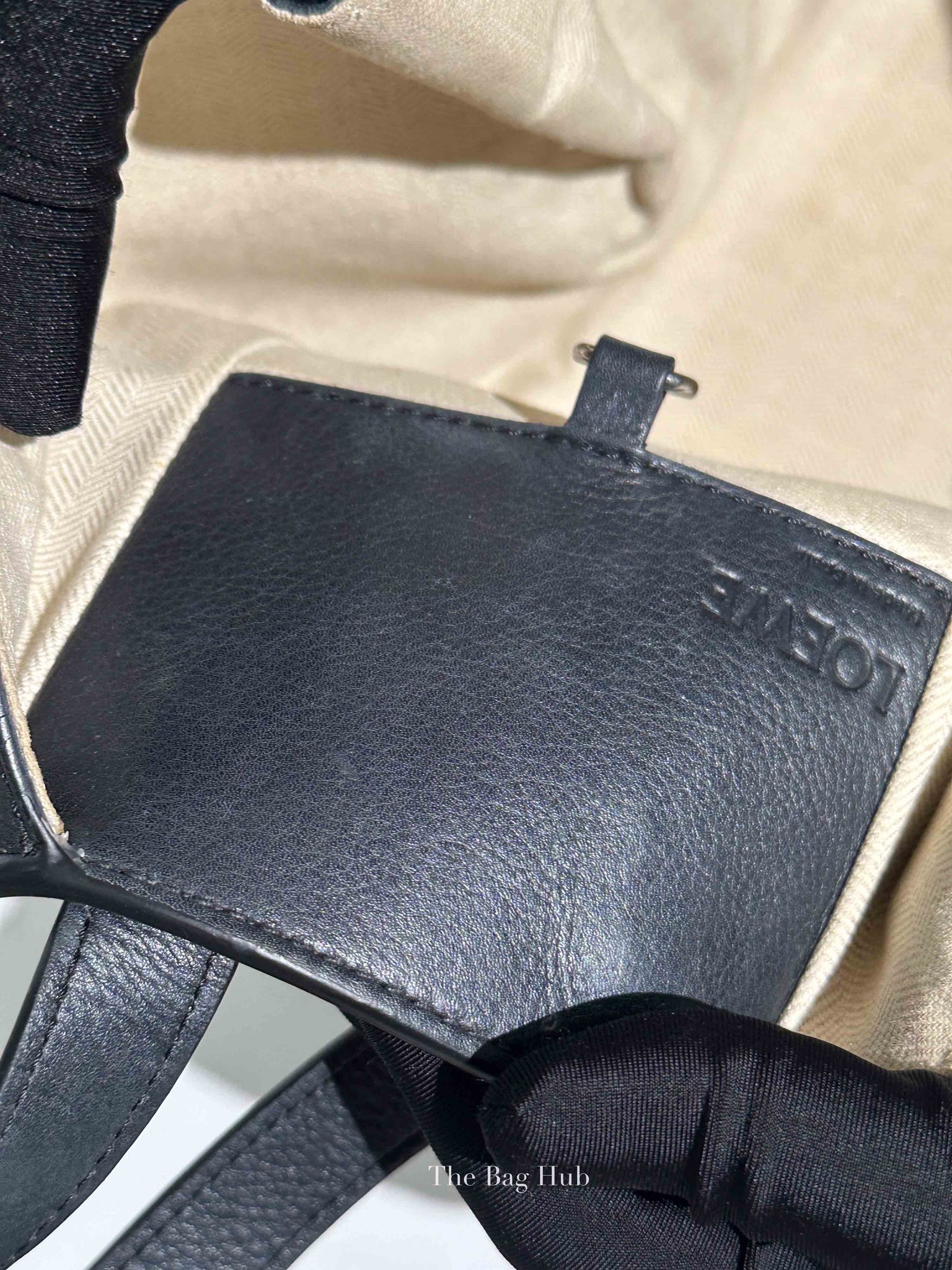 Loewe Khaki Green/Black/Soft White Calfskin Small Hammock Bag