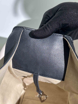Loewe Khaki Green/Black/Soft White Calfskin Small Hammock Bag