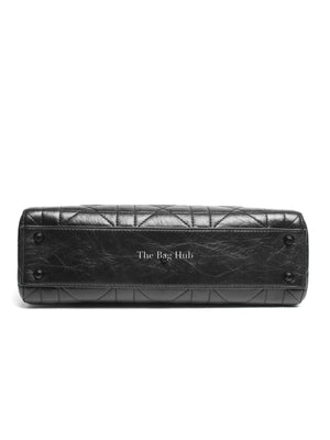 Dior Black Macrocannage Crinkled Calfskin Small Lady D-Sire My ABCDior Bag