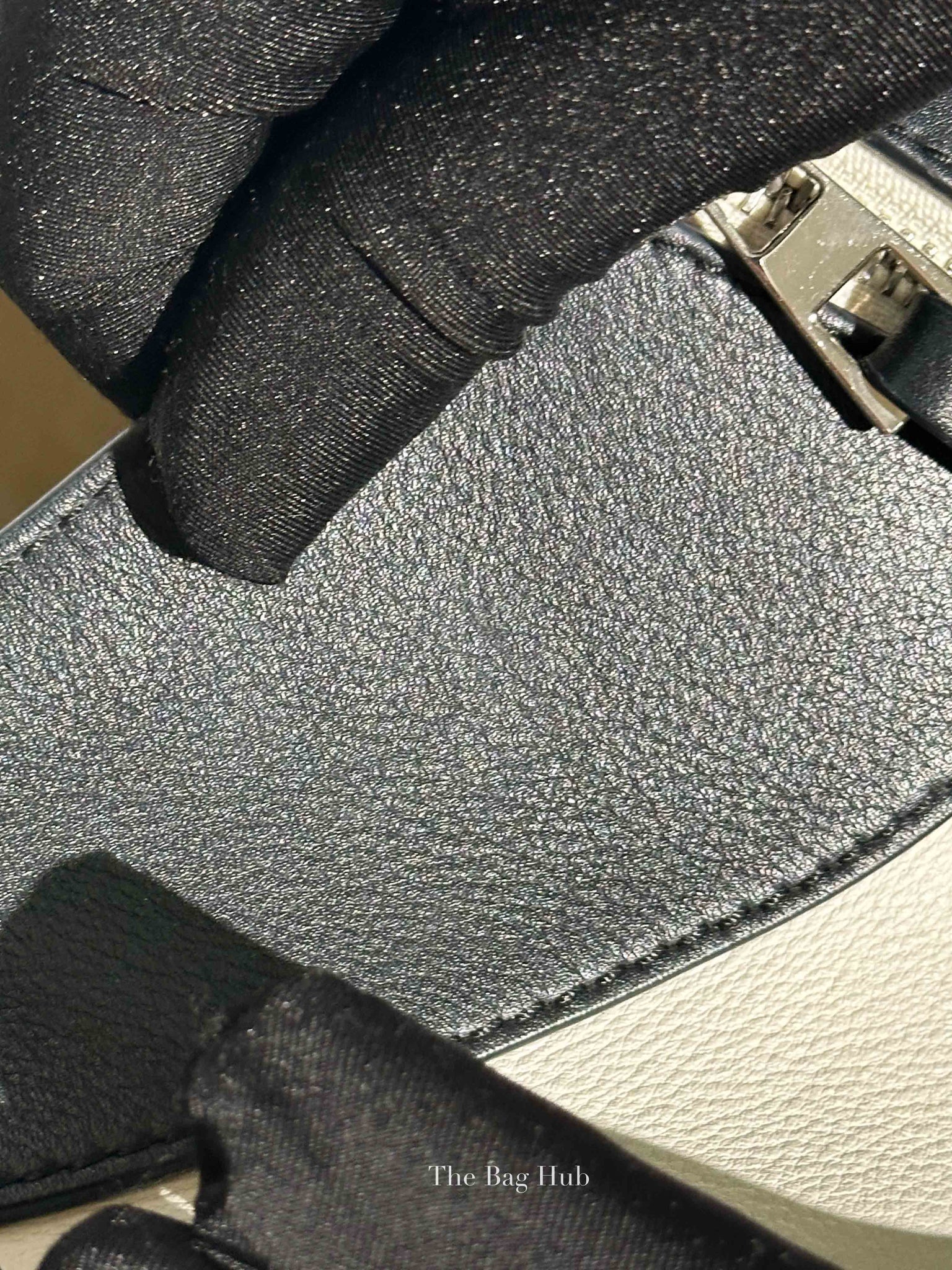 Loewe Khaki Green/Black/Soft White Calfskin Small Hammock Bag