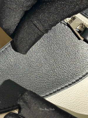 Loewe Khaki Green/Black/Soft White Calfskin Small Hammock Bag