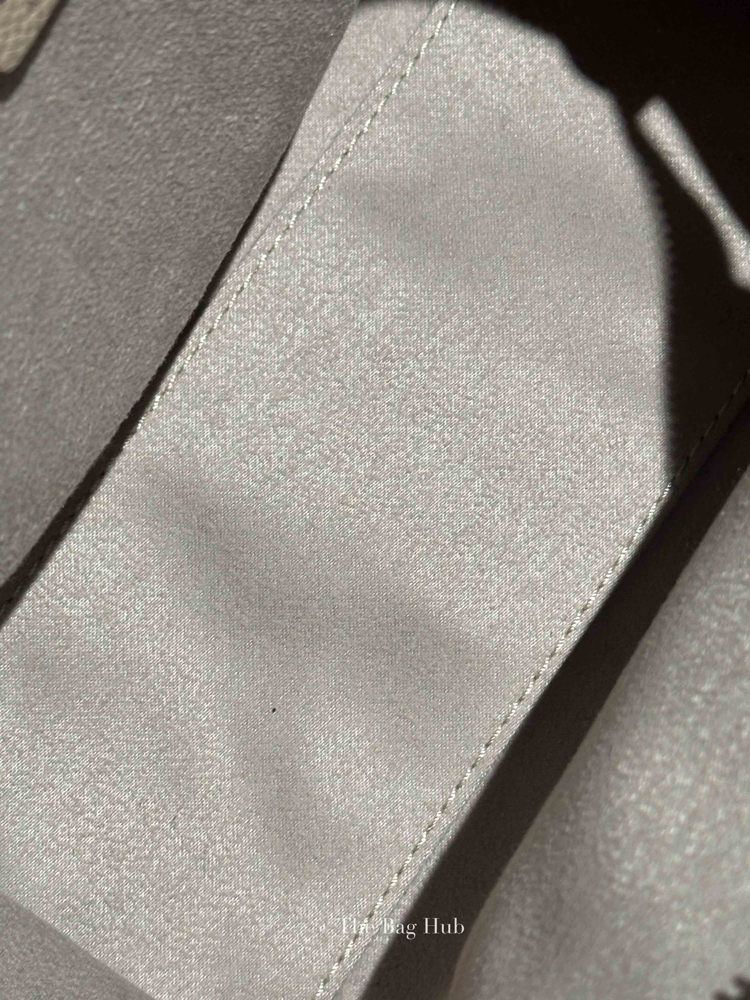 Celine Beige Drummed Calfskin Nano Luggage Bag