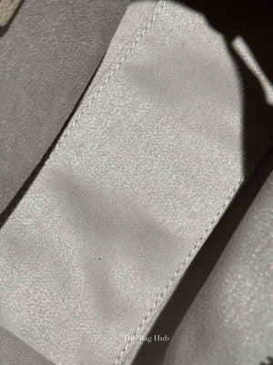 Celine Beige Drummed Calfskin Nano Luggage Bag