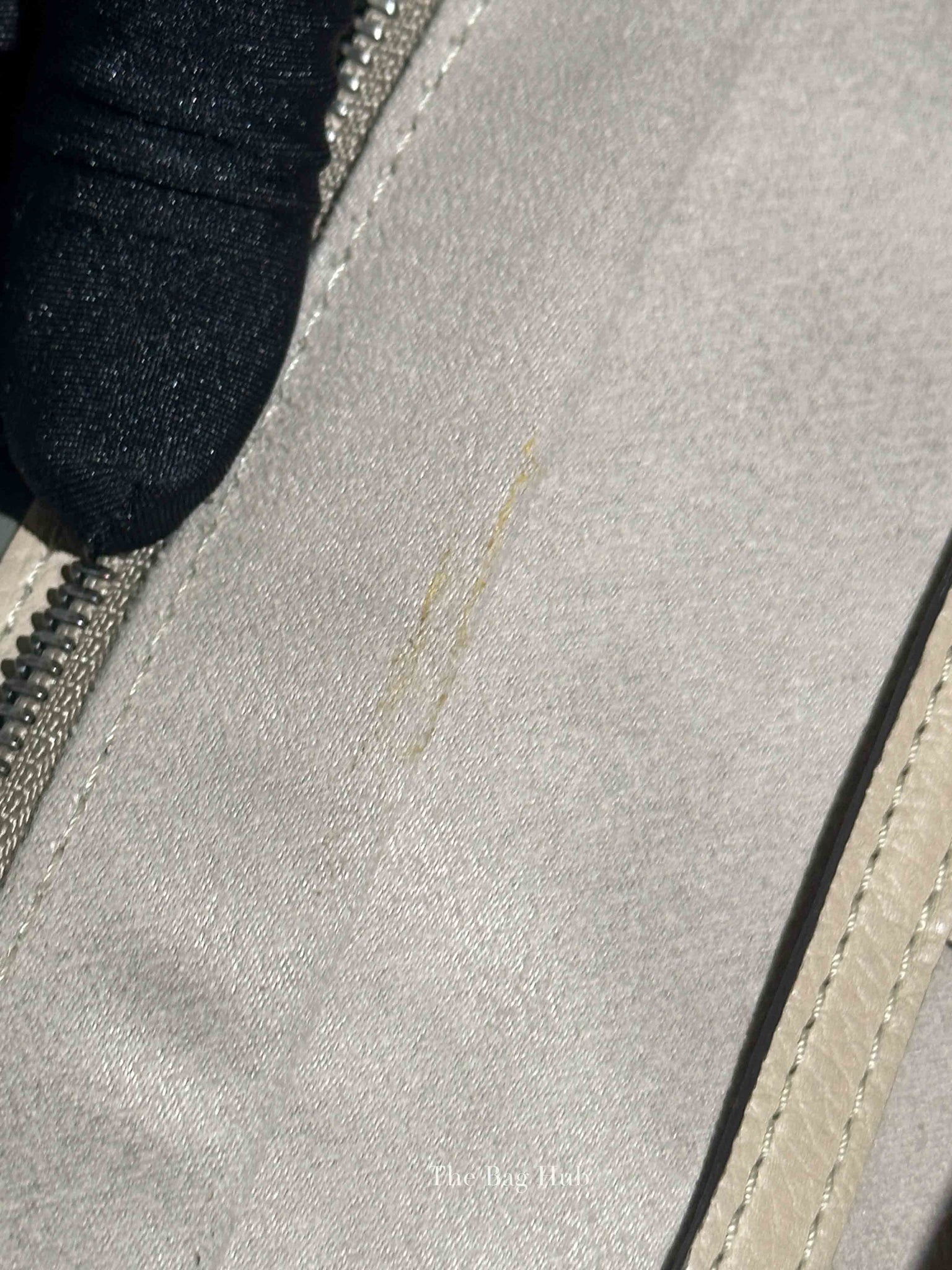 Celine Beige Drummed Calfskin Nano Luggage Bag