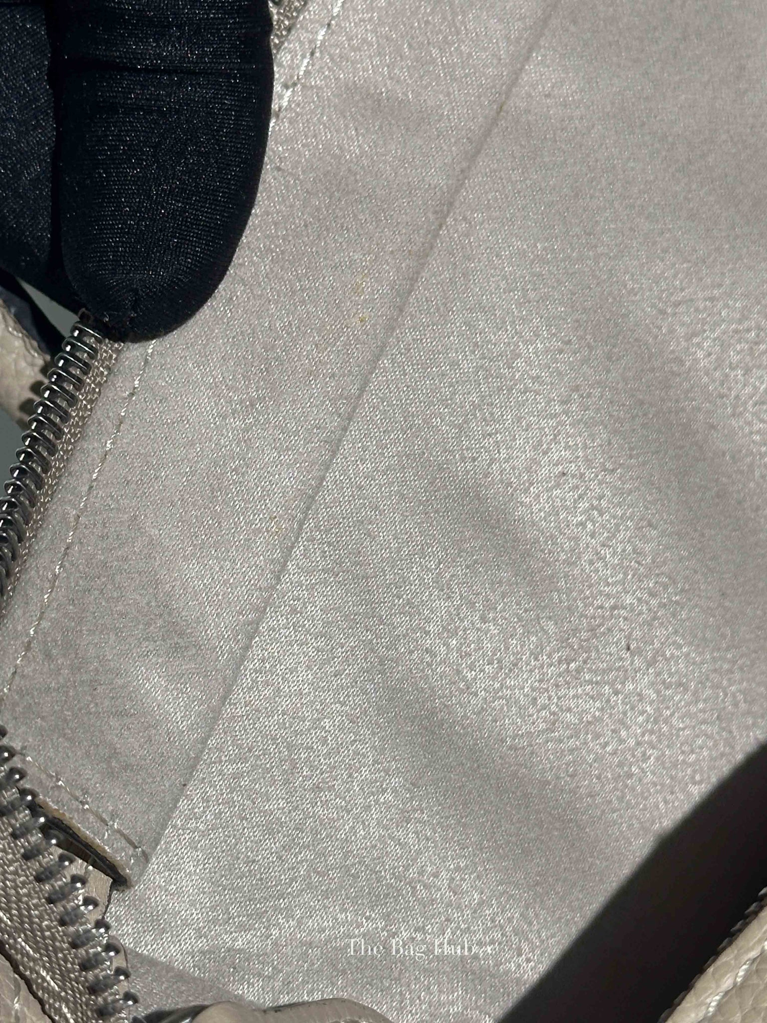 Celine Beige Drummed Calfskin Nano Luggage Bag