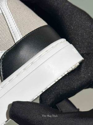 Hermes Prunoir/Blanc Leather Get Sneakers Size 38.5